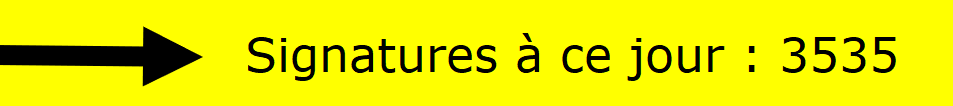 Signatures à ce jour : 3535