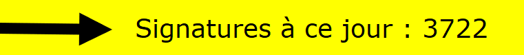 Signatures à ce jour : 3722