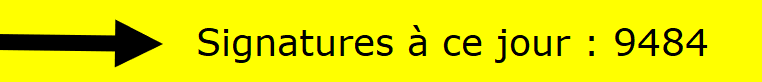 Signatures à ce jour : 9484