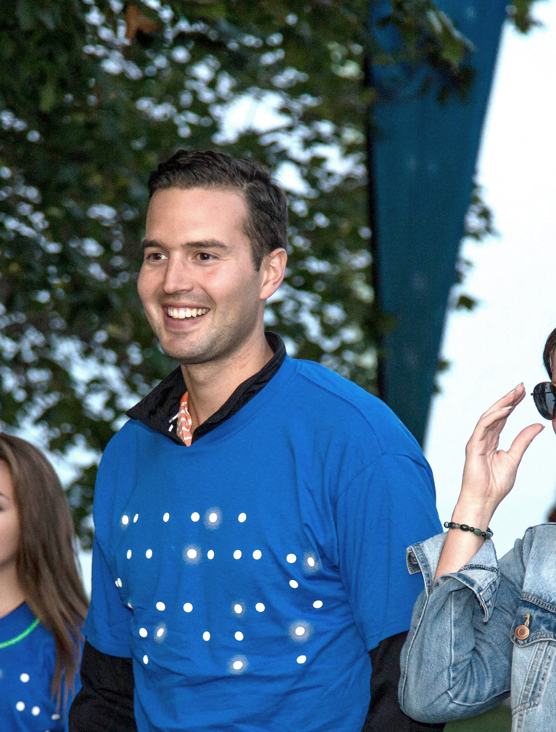 Corey Braun at a CNIB Night Steps event.