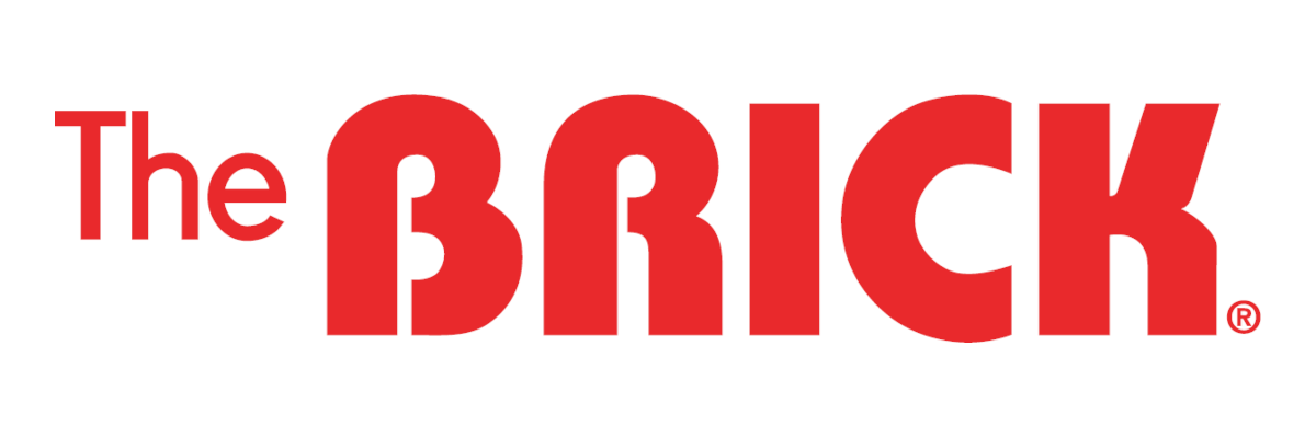 The Brick logo. Red text on a white background. Text: Brick.]