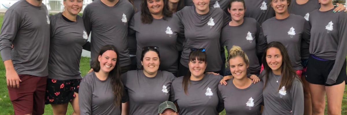 19 Lake Joe staff members pose for a group photo.