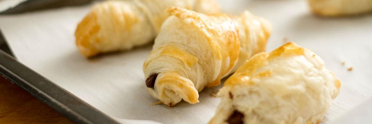 Croissants au chocolat 