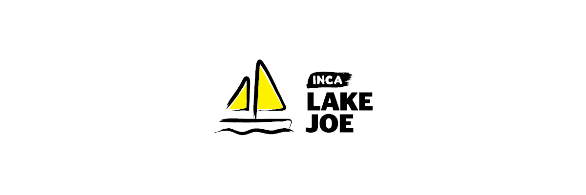 Logo du Lake Joe d'INCA avec l'icône d'un voilier.