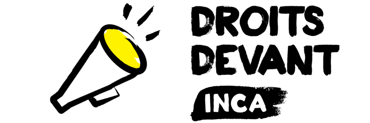 Une image d'un magnétophone. Texte : "Droits Devant! INCA"