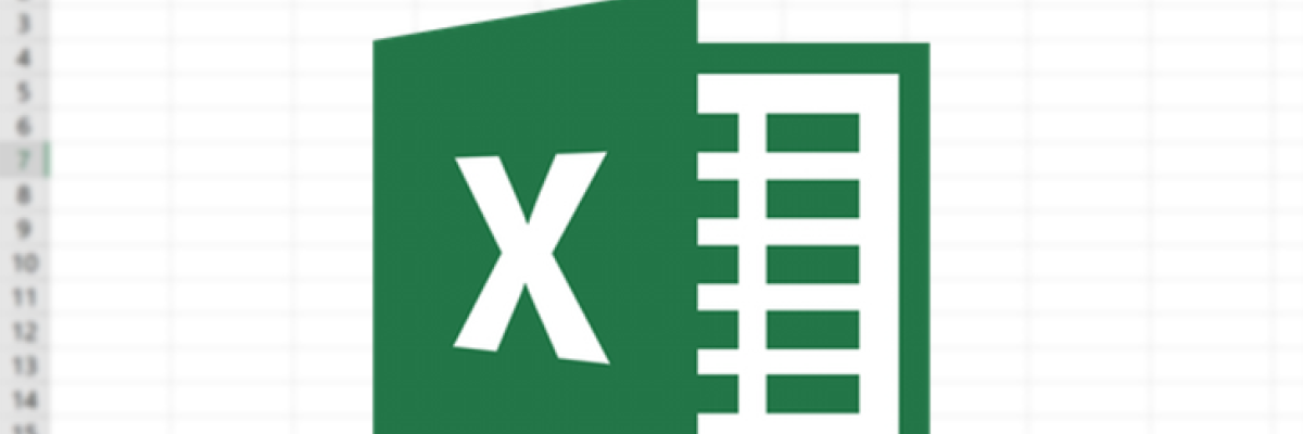 Logo Excel sur un tableau de calcul.