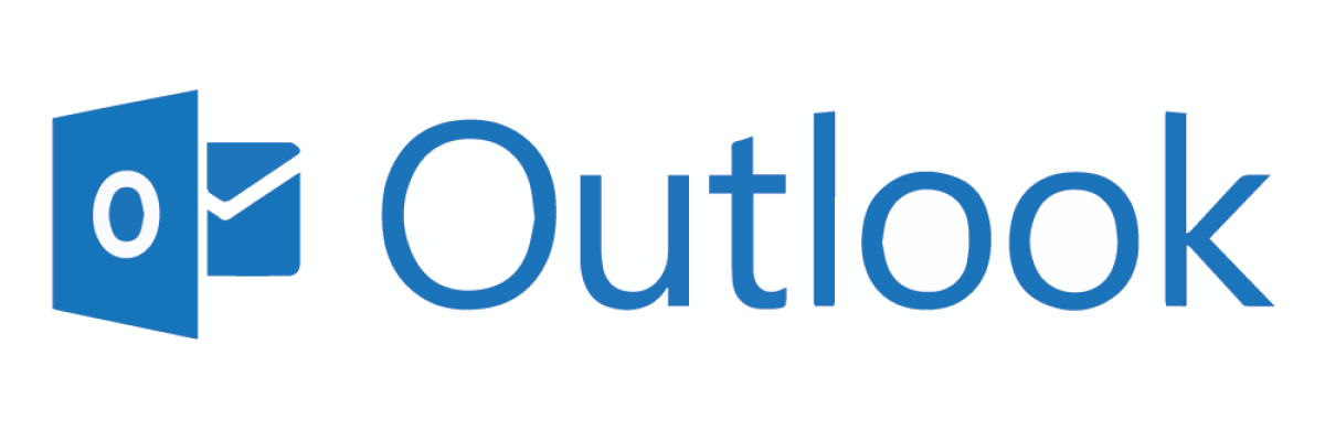 Logo Oulook bleu avec l'icône d'une lettre