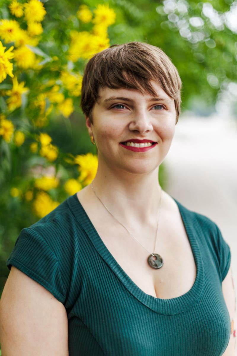 Une photographie de Denise en gros plan.