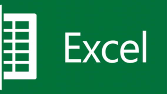 logo Excel blanc sur fond vert avec un icone de tableau