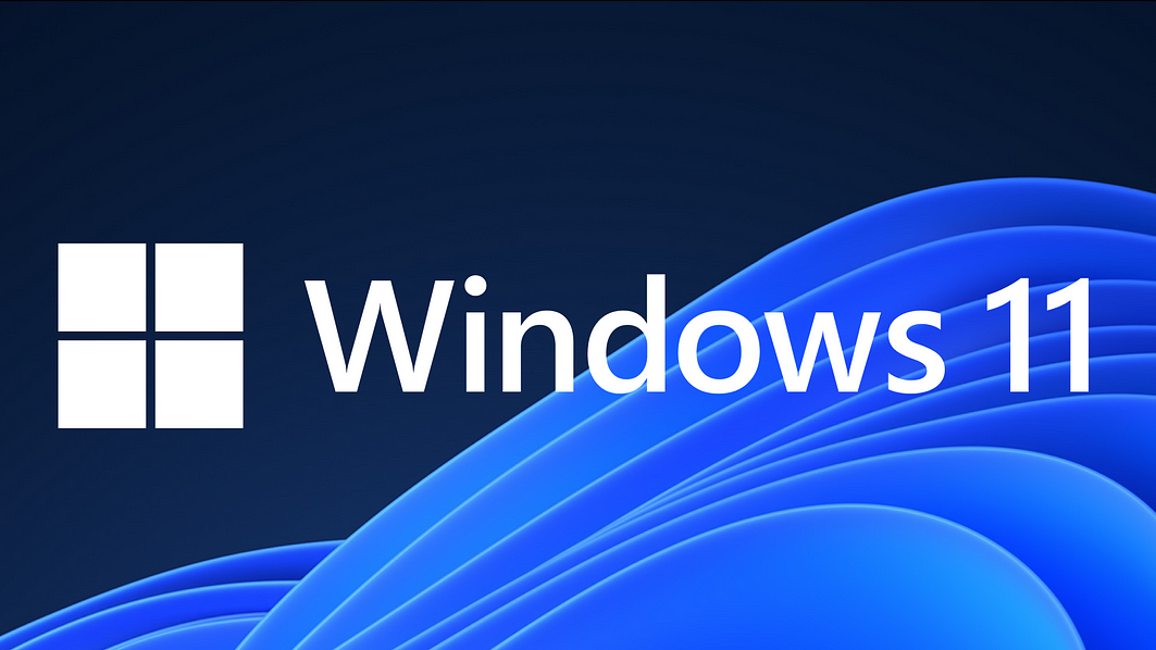 Logo Windows 11 sur un fond bleu