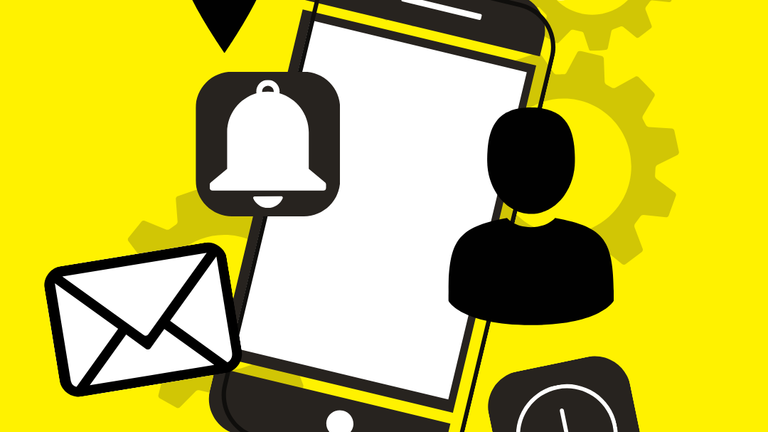 Illustration d'un iPhone avec plusieurs icônes