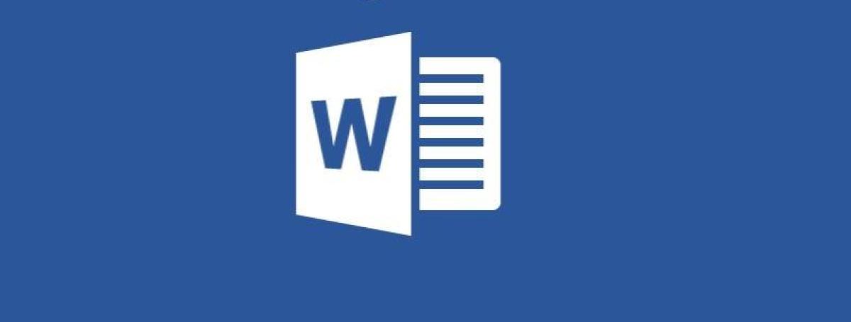Logo de Word blanc sur fond bleu représentant des feuilles de documents