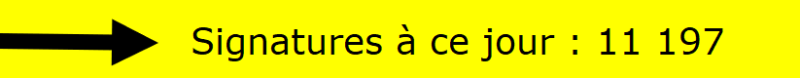 Signatures à ce jour : 11 197
