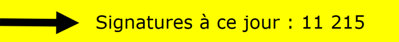 Signatures à ce jour : 11 215