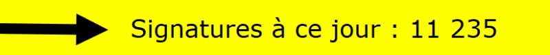 Signatures à ce jour : 11 235
