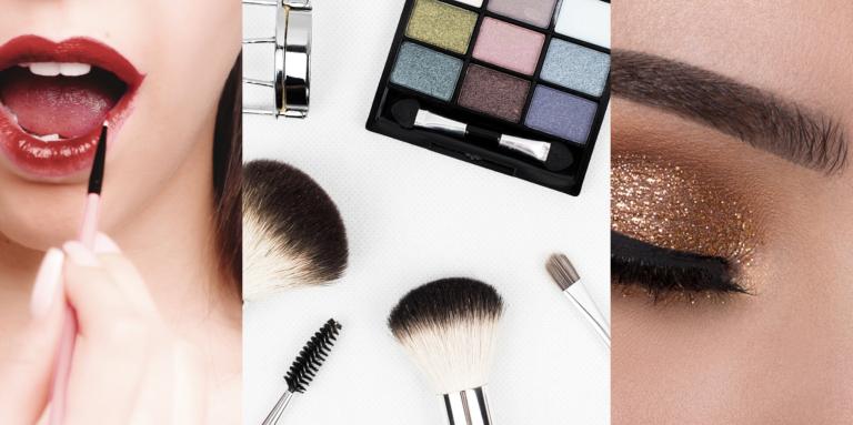 Collage d’images relatives au maquillage