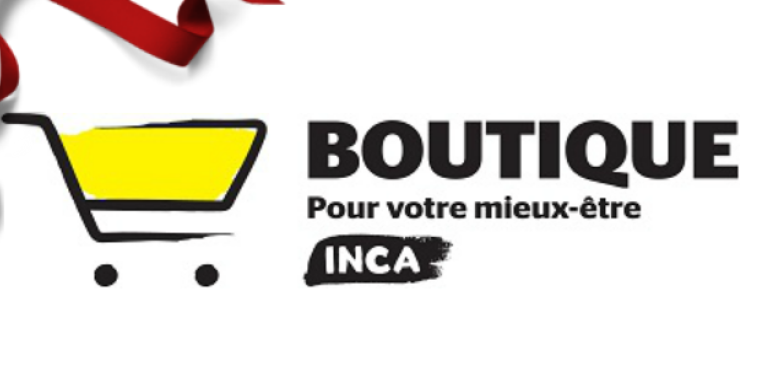 Logo de la Boutique INCA avec une boucle rouge