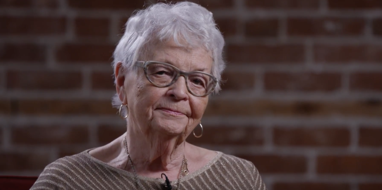 Image of Iris Page smiling towards camera. 