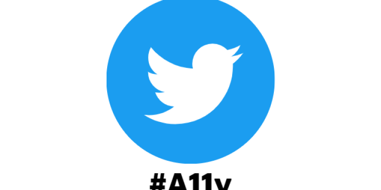 Le logo twitter avec le hashtag Ally ci-dessous. Il s'écrit A 1 1 y