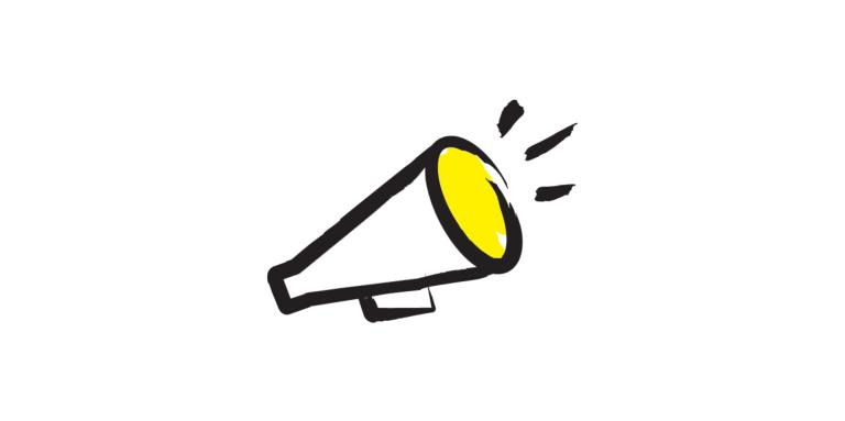 Advocacy icon, a bullhorn