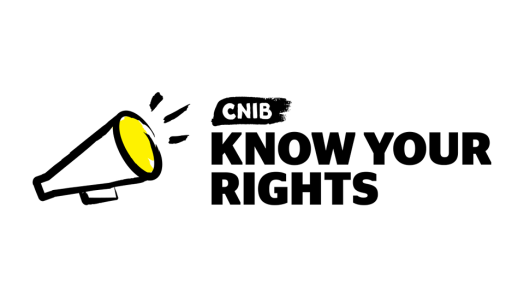 An illustration of a megaphone. Text "Know Your Rights."