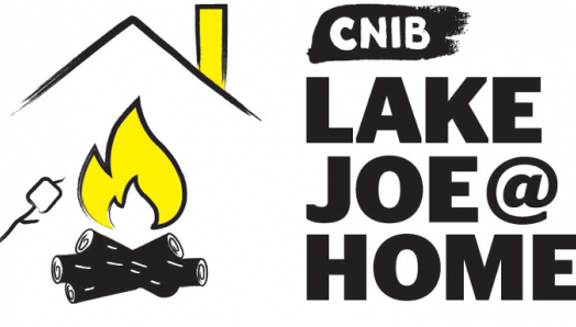 LakeJoeINCA@laMaison à droite d'une image d'une guimauve rôtissant dans un feu de camp avec le toit d’une maison en arrière-plan. En bas le logo d’INCA.