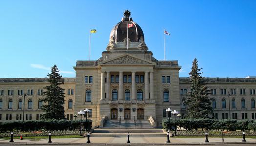 L’édifice du Parlement à Regina, en Saskatchewan.