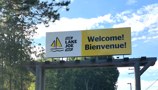Lake Joe Welcome sign